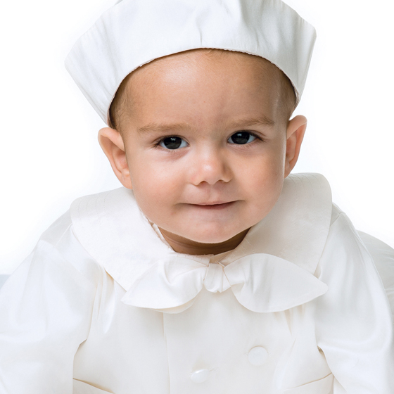 Sarah Louise Boys Christening Romper, Jacket & Hat 2215